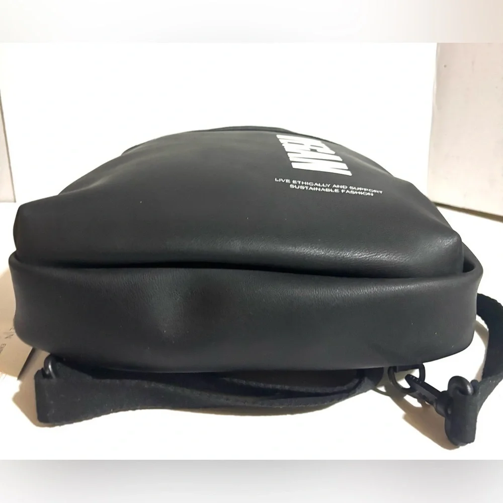Vegan unisex Black Backpack
